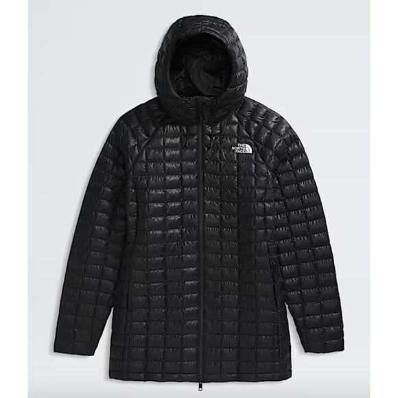 The North Face Womens Thermoball Hooded Black Parka 2XL Puffer Jacket XXL - Picture 6 of 6